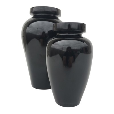 Spartan Black Cremation Urns